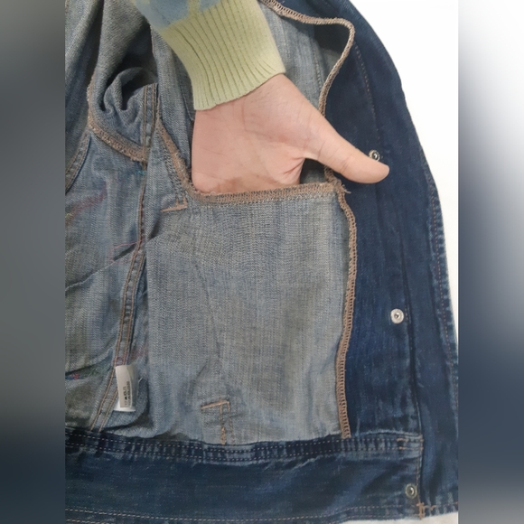 UpCycled Oversized Denim Jacket - Picture 7 of 15